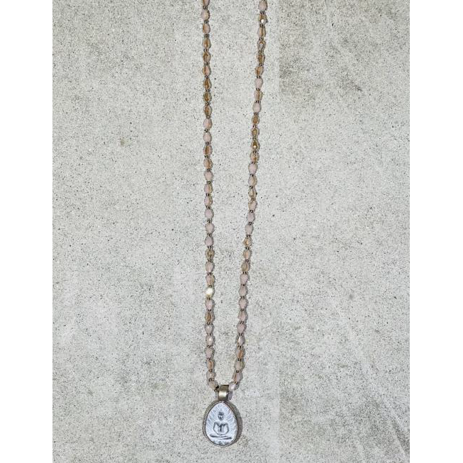 Buddha 25 Necklace in Pink