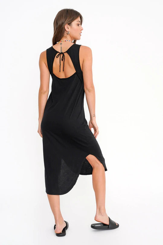 Cool and Clean Open Back Tank Dress