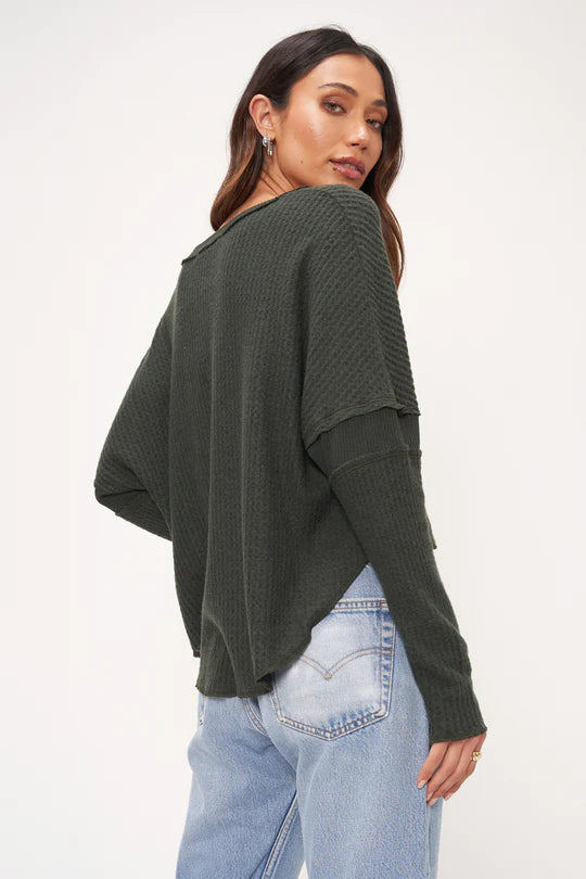 On The Road Notch Neck Cozy Thermal