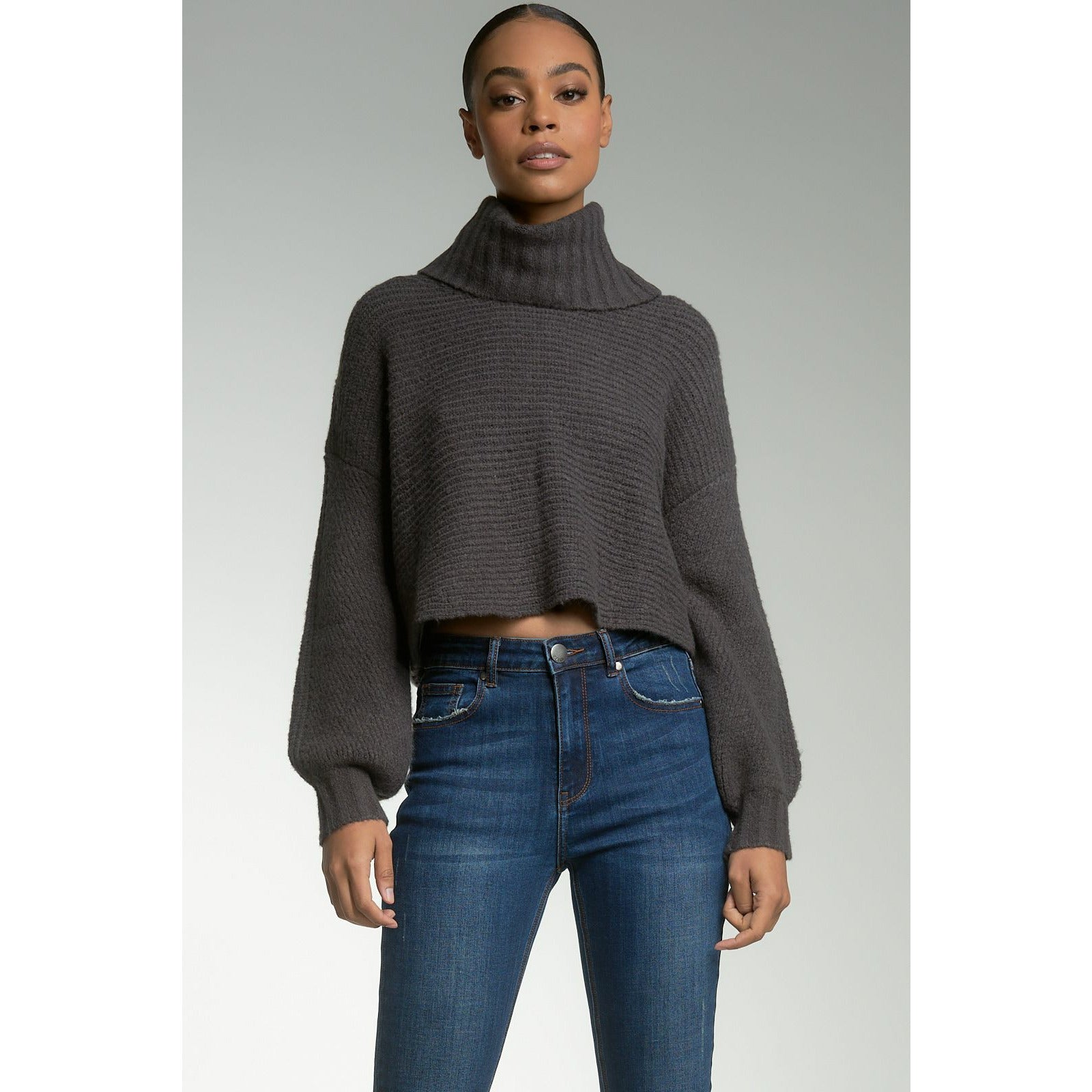 Criss Cross Cropped Sweater