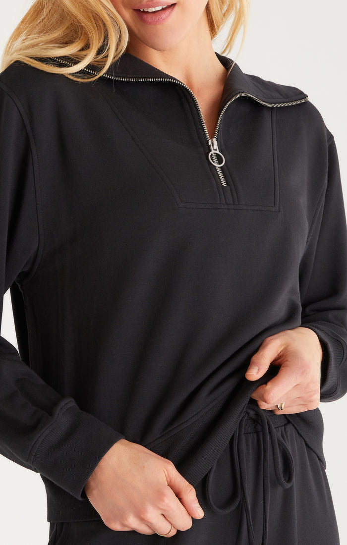 Relaxed Half Zip Sweatshirt